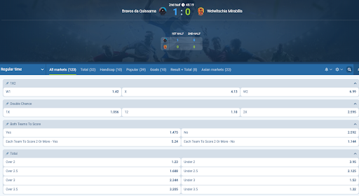 1xbet Live Score